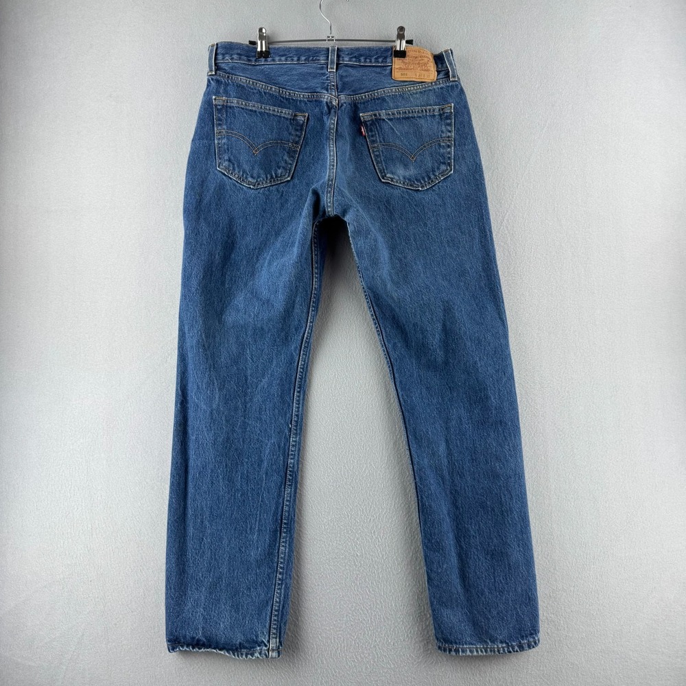 Vintage Levis Jeans Mens 36x32 (Fits 34x30) 501 Straight Y2K 2001 Paper Tag